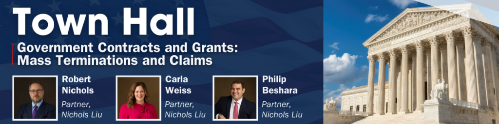 Government Contracts and Grants: Mass Terminations and Claims – Town Hall video