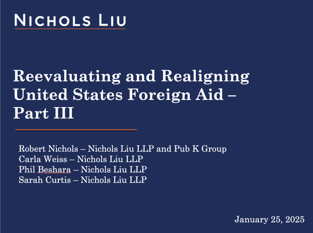 Foreign Aid Freeze Response Webinar